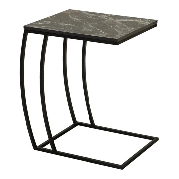 Side table 65x35 cm black