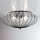 SIRU - Ceiling light ACCADEMIA 3xE27/60W/230V clear/black Venetian glass