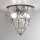 SIRU - Ceiling light CLASSIC 3xE14/40W/230V d. 25 cm clear/black Venetian glass