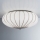 SIRU - Ceiling light GIOVE 3xE27/60W/230V d. 48 cm chrome/white Venetian glass