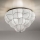 SIRU - Ceiling light POUFF 3xE27/60W/230V chrome/white Venetian glass