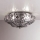 SIRU - Ceiling light SOLE 3xE14/40W/230V d. 31 cm clear/chrome Venetian glass