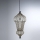 SIRU - Chandelier on a chain BABÀ 1xE27/60W/230V d. 30 cm clear/brown Venetian glass