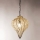 SIRU - Chandelier on a chain GOCCIA 1xE27/60W/230V d. 25 cm beige/brown Venetian glass