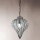 SIRU - Chandelier on a chain GOCCIA 1xE27/60W/230V d. 25 cm clear/brown Venetian glass