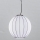 SIRU - Chandelier on a string SFERA 1xE27/60W/230V d. 32 cm black/white Venetian glass