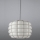 SIRU - Chandelier on a string TERRA 1xE27/60W/230V black/white Venetian glass