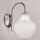 SIRU - Wall lamp LONDON 1xE27/60W/230V white/shiny chrome Venetian glass