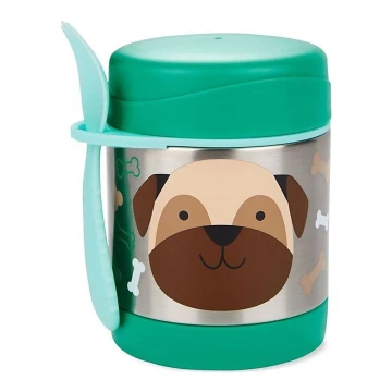 Skip Hop - Thermo food container with spoon/fork ZOO 325 ml pug