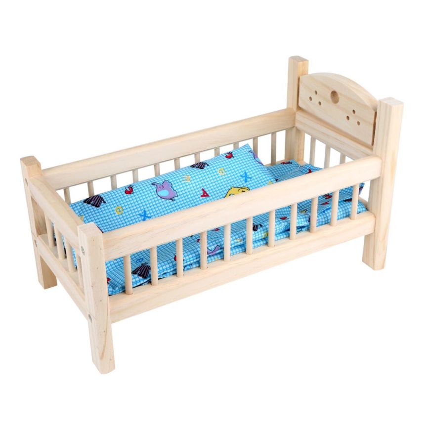 Small Foot - Wooden bed for dolls