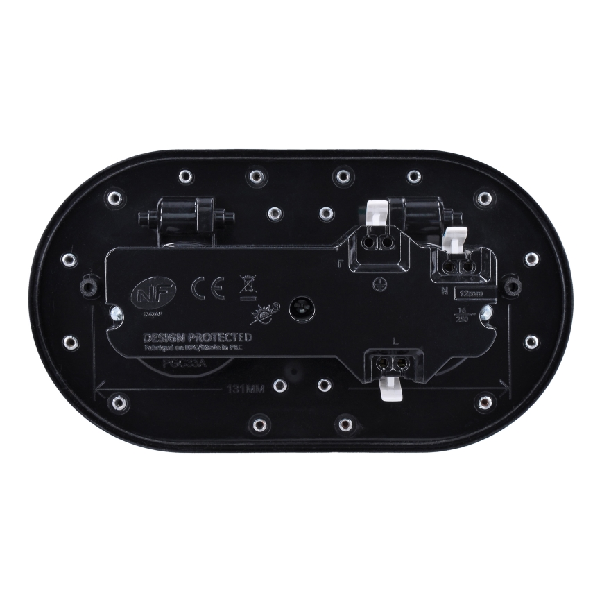 Outdoor built-in floor double socket IP55 round