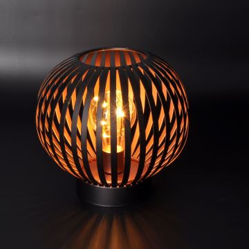 LED Decorative table lamp LED/3xAA black/copper