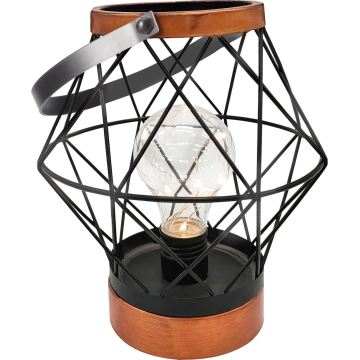 LED Decorative table lamp LED/3xAA black/copper