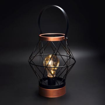 LED Decorative table lamp LED/3xAA black/copper