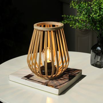 LED Decorative table lamp LED/2xAA bamboo