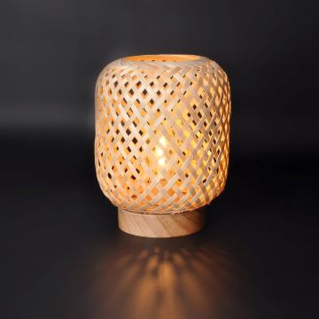 LED Decorative table lamp LED/2xAAA rattan