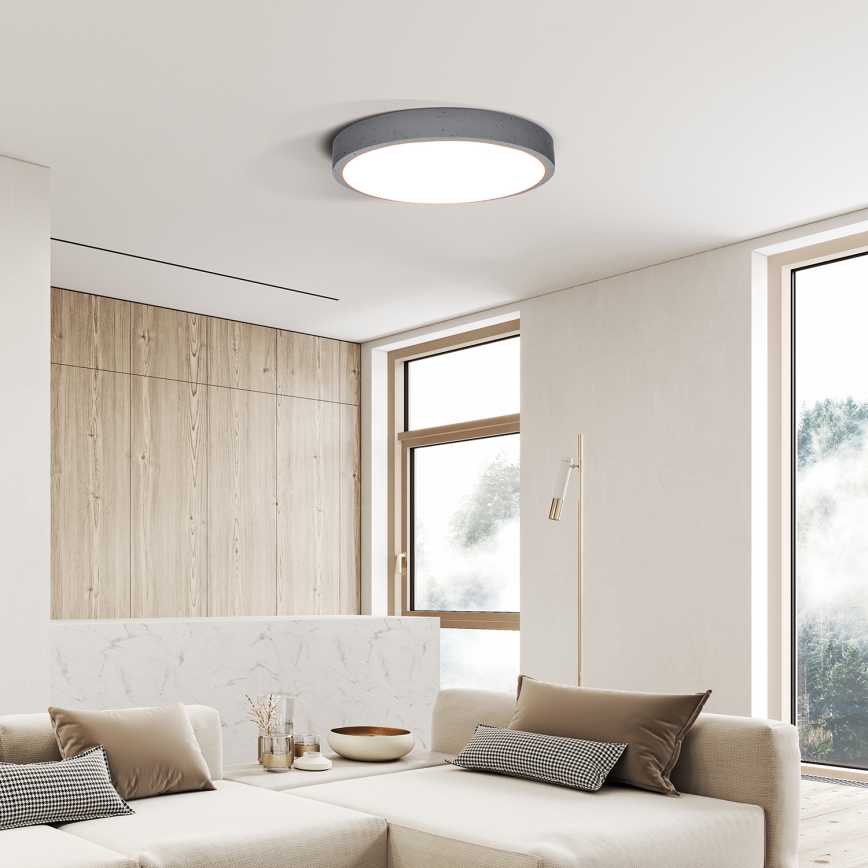 LED Dimmable ceiling light GREY LED/48W/230V 3000-6500K grey d. 38 cm + remote control