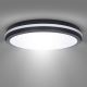 LED Dimmable outdoor ceiling light LED/36W/40W/44W/230V 3000/4000/6500K IP65 black