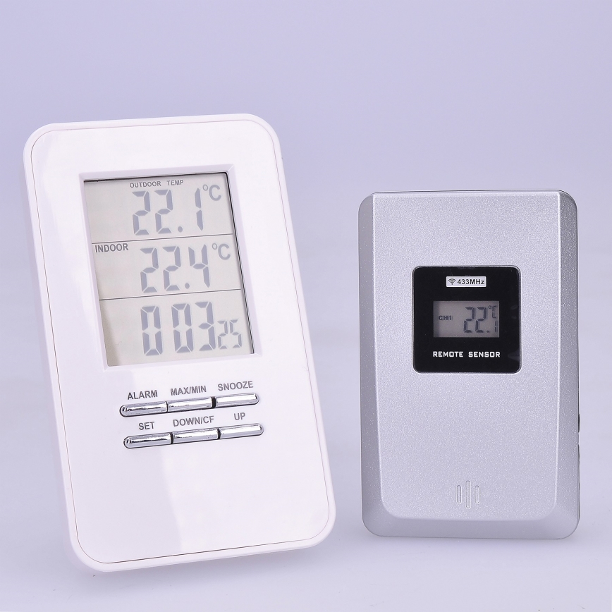 433mhz wireless indoor outdoor thermometer remote