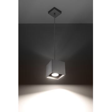 Sollux SL.0061 - Chandelier on a string QUAD 1 1xGU10/40W/230V grey