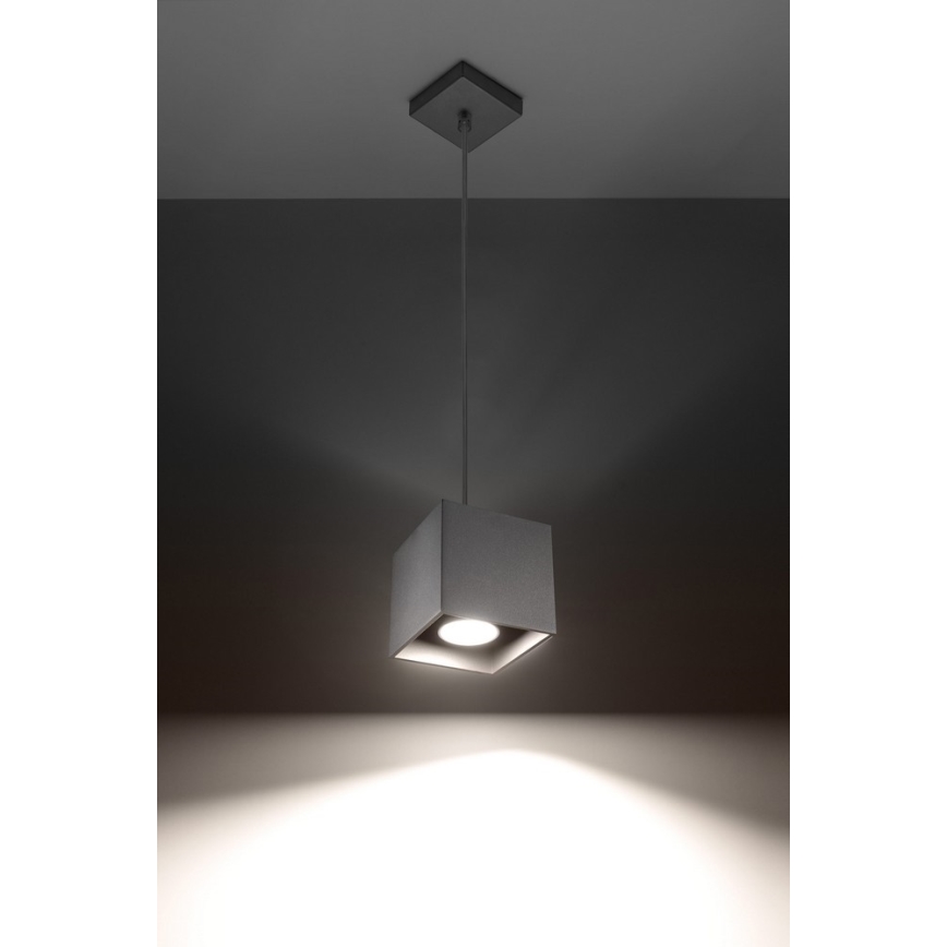 Sollux SL.0061 - Chandelier on a string QUAD 1 1xGU10/40W/230V grey