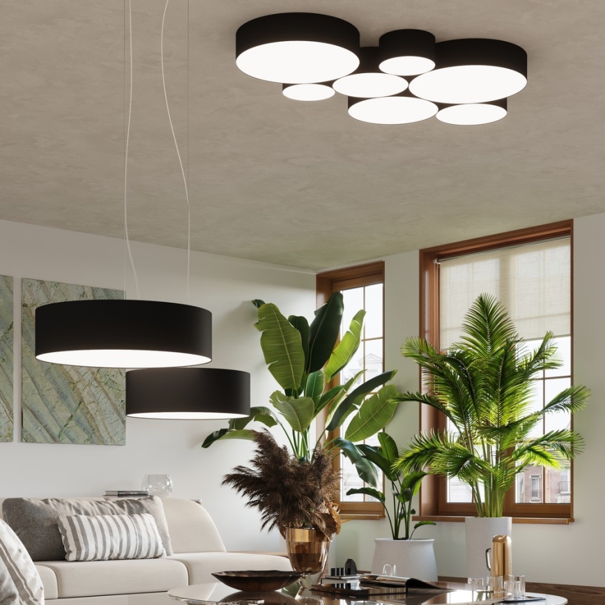 Sollux SL.0121 - Ceiling light ARENA 35 2xE27/60W/230V black