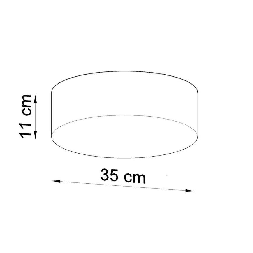 Sollux SL.0123 - Ceiling light ARENA 35 2xE27/60W/230V white