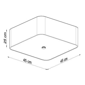 Ceiling light LOKKO 5xE27/60W/230V 45 cm white