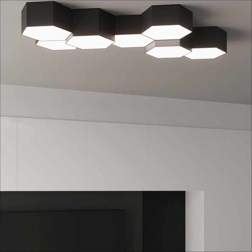 Ceiling light SUNDE 2xE27/60W/230V 11,5 cm black