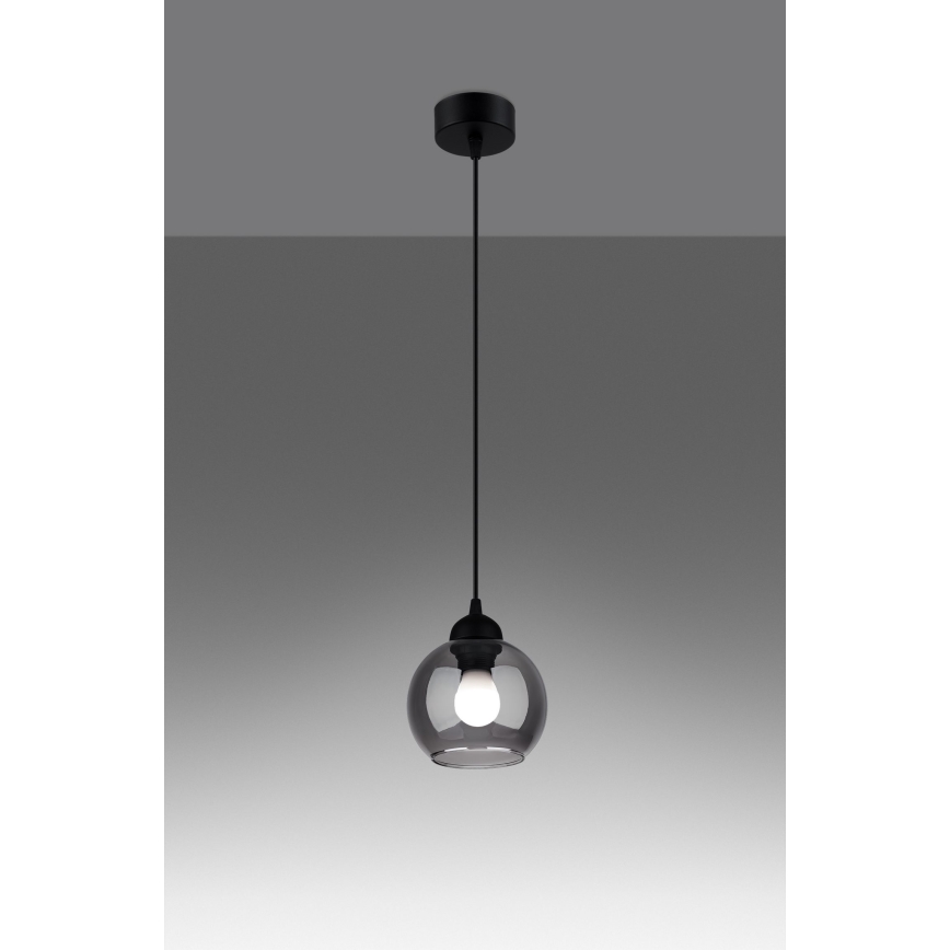 Chandelier on a string ALINO 1xE27/60W/230V black