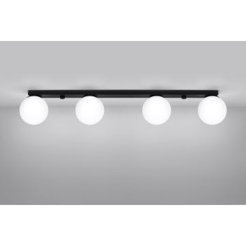 Ceiling light YOLI 4xG9/12W/230V black