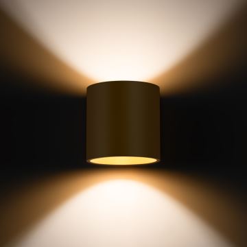 Wall spotlight ORBIS 1xG9/8W/230V gold