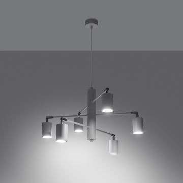 Chandelier on a string LEMMI 6xGU10/10W/230V white