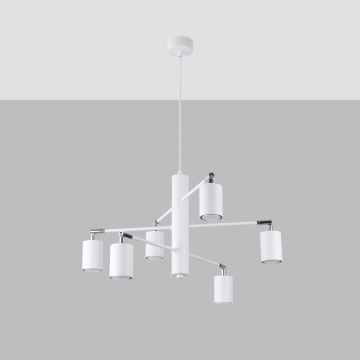 Chandelier on a string LEMMI 6xGU10/10W/230V white