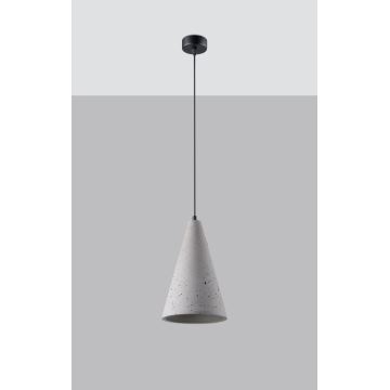 Chandelier on a string LOGE 1xE27/15W/230V concrete