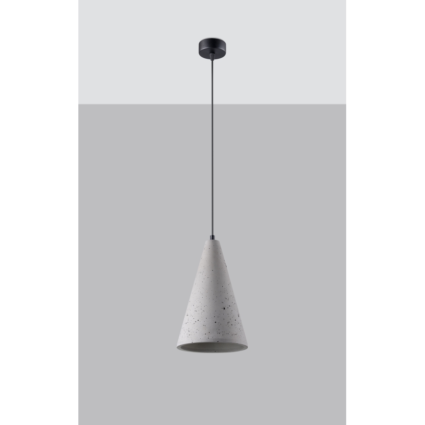 Chandelier on a string LOGE 1xE27/15W/230V concrete