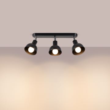 Spotlight ELBA 3xE27/15W/230V black