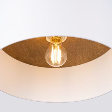 Ceiling light TELESTO 1xE27/15W/230V d. 35 cm white/beige