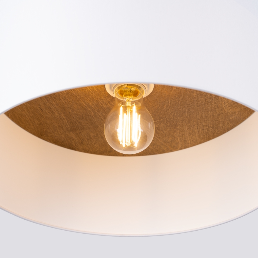 Ceiling light TELESTO 1xE27/15W/230V d. 35 cm white/beige