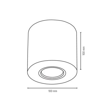 Ceiling light CONCRETEDREAM 1xGU10/6W/230V