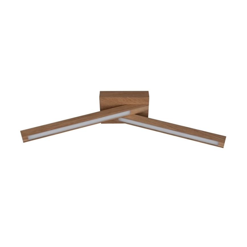 LED Surface-mounted chandelier LINUS 2xLED/4.5W/230V matte oak - FSC certified