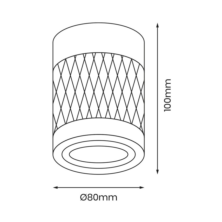 Spotlight BIMA 1xGU10/25W/230V round white