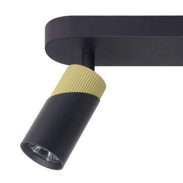 Spotlight NEO 2xGU10/8W/230V black/gold