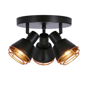 Spotlight NERIA 3xE14/40W/230V black/copper