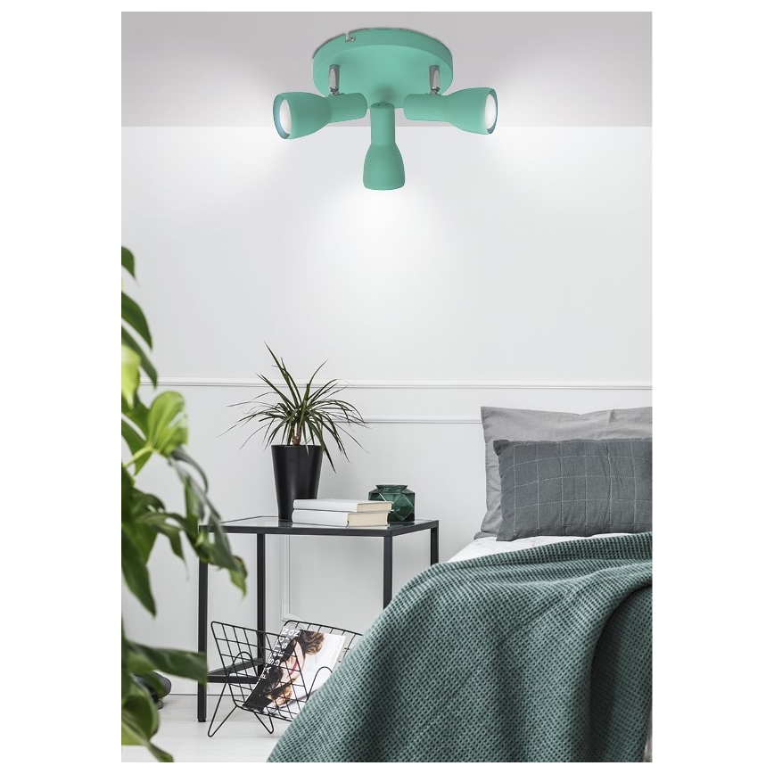 Spotlight PICARDO 3xE14/40W/230V turquoise