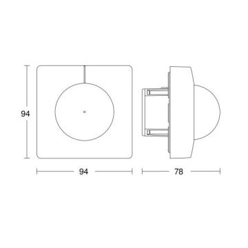 Steinel 055721 - Motion sensor IS 3180 COM1 230V white