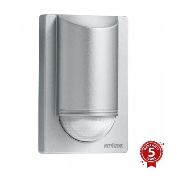 STEINEL 603915 –⁠ Outdoor Infrared Motion Detector IS 2180-2 Silver IP54