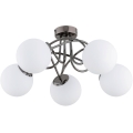 Surface-mounted chandelier BANKO 5xE14/10W/230V black chrome