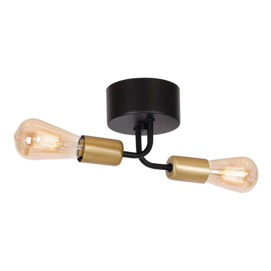 Surface-mounted chandelier BRENDA 2xE27/60W/230V black/gold