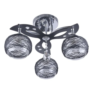Surface-mounted chandelier CORD 3xE27/60W/230V